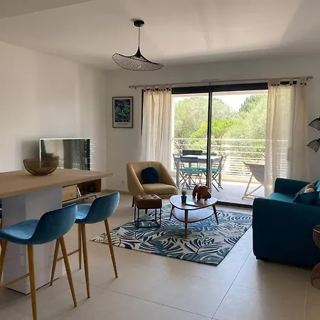 T2 Neuf 4 Personnes Avec Piscine/terrain Tennis Apartamento Porto Vecchio